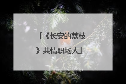 《长安的荔枝》共情职场人