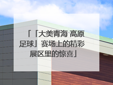 「大美青海 高原足球」赛场上的精彩 展区里的惊喜