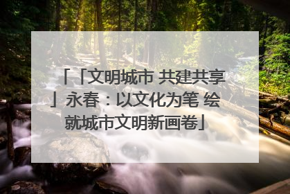 「文明城市 共建共享」永春：以文化为笔 绘就城市文明新画卷