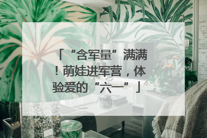 “含军量”满满！萌娃进军营，体验爱的“六一”