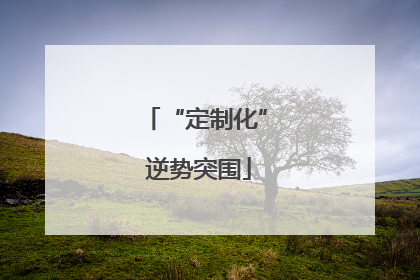 “定制化” 逆势突围