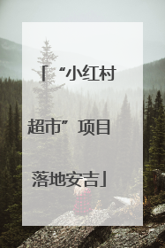 “小红村超市”项目落地安吉