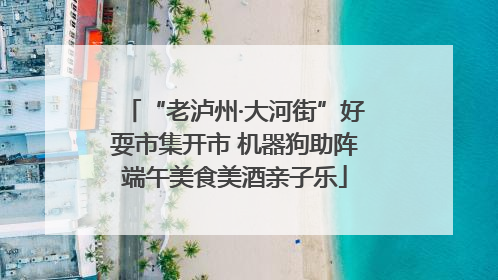 “老泸州·大河街”好耍市集开市 机器狗助阵端午美食美酒亲子乐