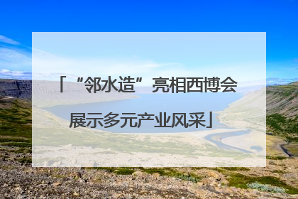 “邻水造”亮相西博会 展示多元产业风采