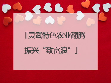灵武特色农业翻腾振兴“致富浪”