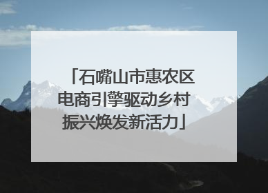 石嘴山市惠农区电商引擎驱动乡村振兴焕发新活力