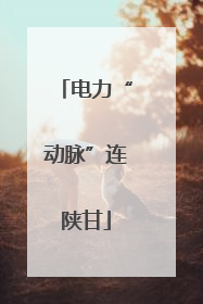 电力“动脉”连陕甘