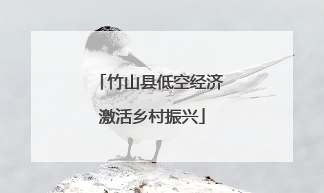 竹山县低空经济激活乡村振兴