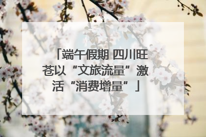 端午假期 四川旺苍以“文旅流量”激活“消费增量”