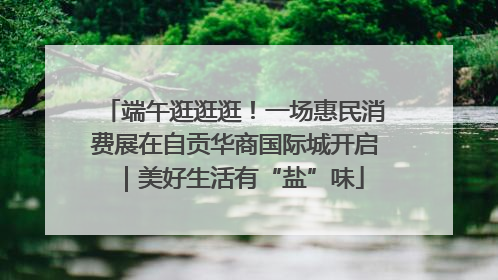 端午逛逛逛！一场惠民消费展在自贡华商国际城开启｜美好生活有“盐”味