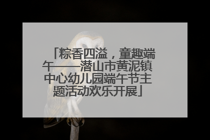 粽香四溢，童趣端午——潜山市黄泥镇中心幼儿园端午节主题活动欢乐开展