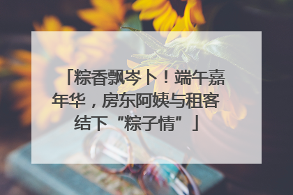 粽香飘岑卜！端午嘉年华，房东阿姨与租客结下“粽子情”