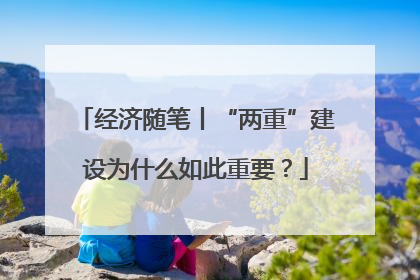 经济随笔丨“两重”建设为什么如此重要？