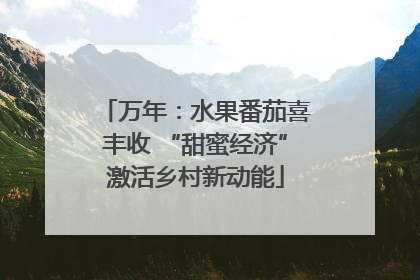 万年：水果番茄喜丰收 “甜蜜经济”激活乡村新动能