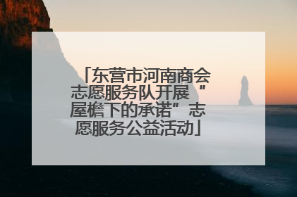 东营市河南商会志愿服务队开展“屋檐下的承诺”志愿服务公益活动