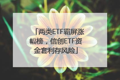 两类ETF霸屏涨幅榜，信创ETF资金套利存风险