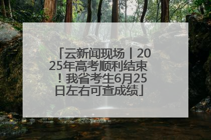 云新闻现场丨2025年高考顺利结束！我省考生6月25日左右可查成绩