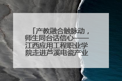 产教融合触脉动，师生同台话信心——江西应用工程职业学院走进芦溪电瓷产业园创新思政课堂