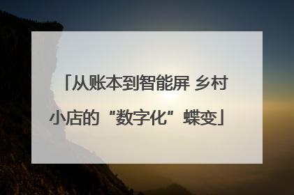 从账本到智能屏 乡村小店的“数字化”蝶变