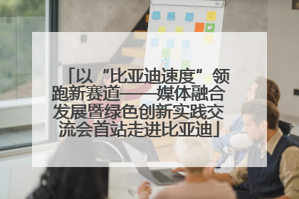 以“比亚迪速度”领跑新赛道——媒体融合发展暨绿色创新实践交流会首站走进比亚迪