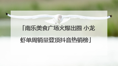 南乐美食广场火爆出圈 小龙虾单周销量登顶抖音热销榜