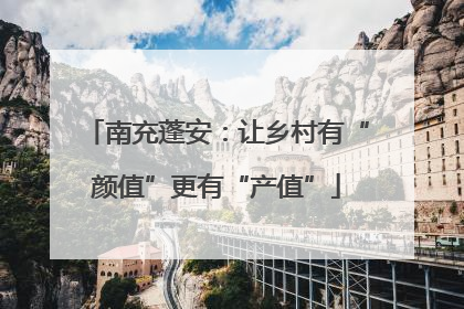 南充蓬安：让乡村有“颜值”更有“产值”