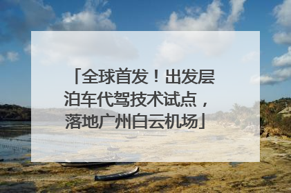 全球首发！出发层泊车代驾技术试点，落地广州白云机场