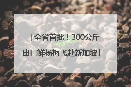 全省首批！300公斤出口鲜杨梅飞赴新加坡