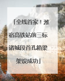 全线首家！潍宿高铁站前三标诸城段首孔箱梁架设成功