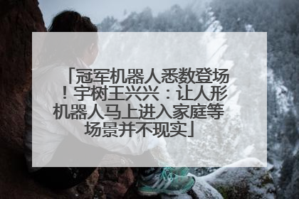 冠军机器人悉数登场！宇树王兴兴：让人形机器人马上进入家庭等场景并不现实