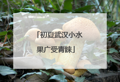 初夏武汉小水果广受青睐
