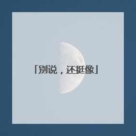 别说，还挺像