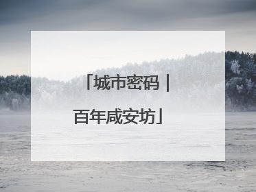 城市密码｜百年咸安坊