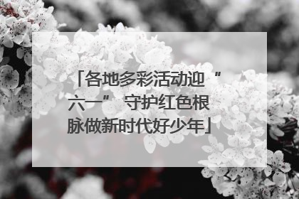 各地多彩活动迎“六一” 守护红色根脉做新时代好少年