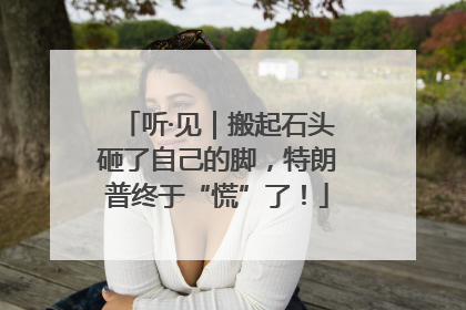 听·见｜搬起石头砸了自己的脚，特朗普终于“慌”了！