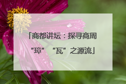 商都讲坛：探寻商周“璋”“瓦”之源流