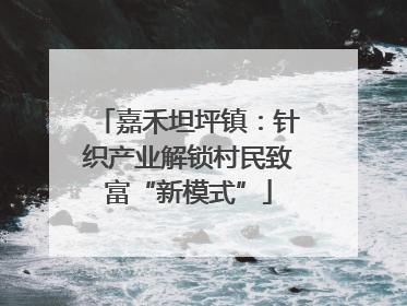嘉禾坦坪镇：针织产业解锁村民致富“新模式”