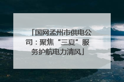 国网孟州市供电公司：聚焦“三夏”服务护航电力清风