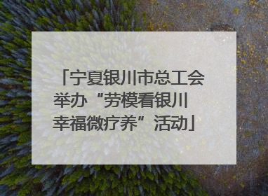 宁夏银川市总工会举办“劳模看银川 幸福微疗养”活动