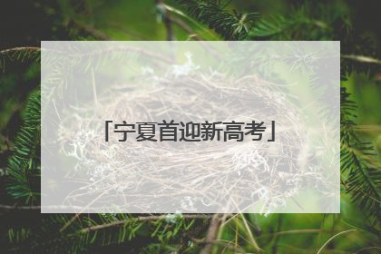 宁夏首迎新高考