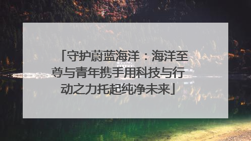 守护蔚蓝海洋：海洋至尊与青年携手用科技与行动之力托起纯净未来