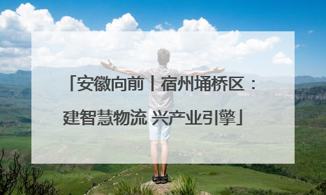 安徽向前丨宿州埇桥区：建智慧物流 兴产业引擎