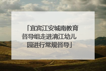 宜宾江安城南教育督导组走进淯江幼儿园进行常规督导