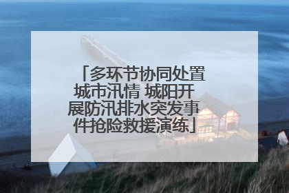 多环节协同处置城市汛情 城阳开展防汛排水突发事件抢险救援演练