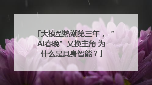 大模型热潮第三年，“AI春晚”又换主角 为什么是具身智能？