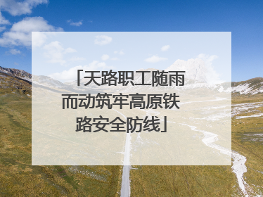 天路职工随雨而动筑牢高原铁路安全防线