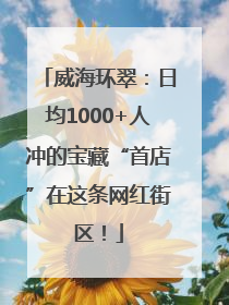威海环翠：日均1000+人冲的宝藏“首店”在这条网红街区！