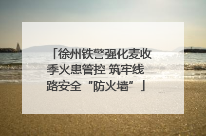 徐州铁警强化麦收季火患管控 筑牢线路安全“防火墙”