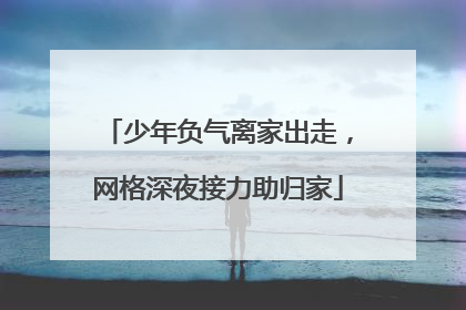 少年负气离家出走，网格深夜接力助归家