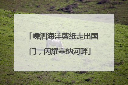 嵊泗海洋剪纸走出国门，闪耀塞纳河畔